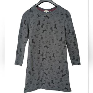 Boden Doodle Dog French Terry Cotton Sweatshirt Dress Size 4